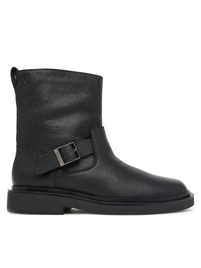 Calvin Klein Stiefel Calvin Klein Sq Rubber Boot Buckle Lth HM0HM02353 Schwarz