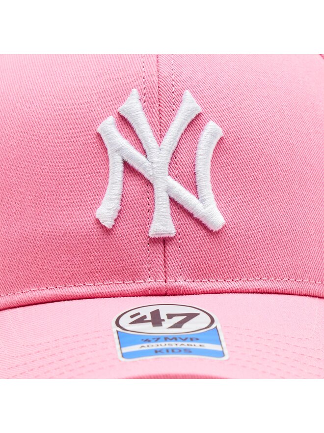 47 Brand Kšiltovka 47 Brand MLB New York Yankees Raised Basic '47 MVP B-RAC17CTP-RSA Růžová