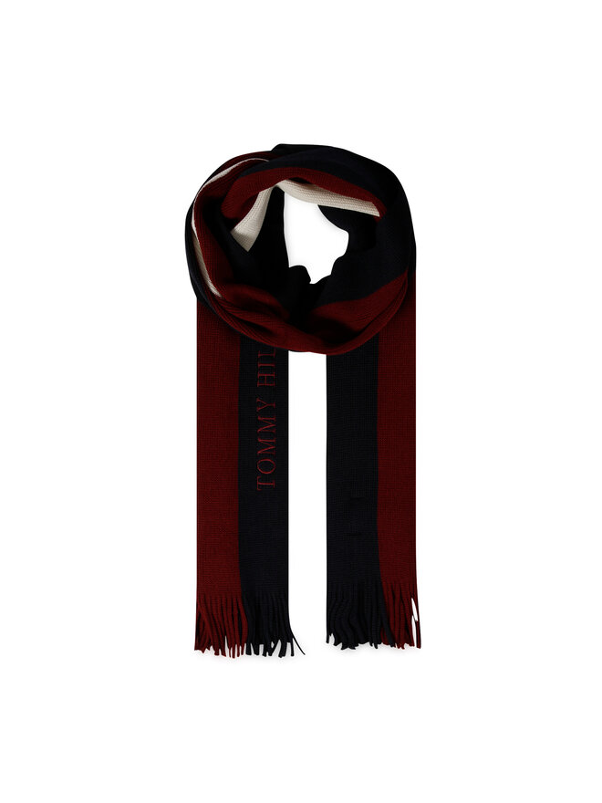 Tommy Hilfiger Sál Tommy Hilfiger Prep Raschelle Scarf AM0AM10367 Bordó