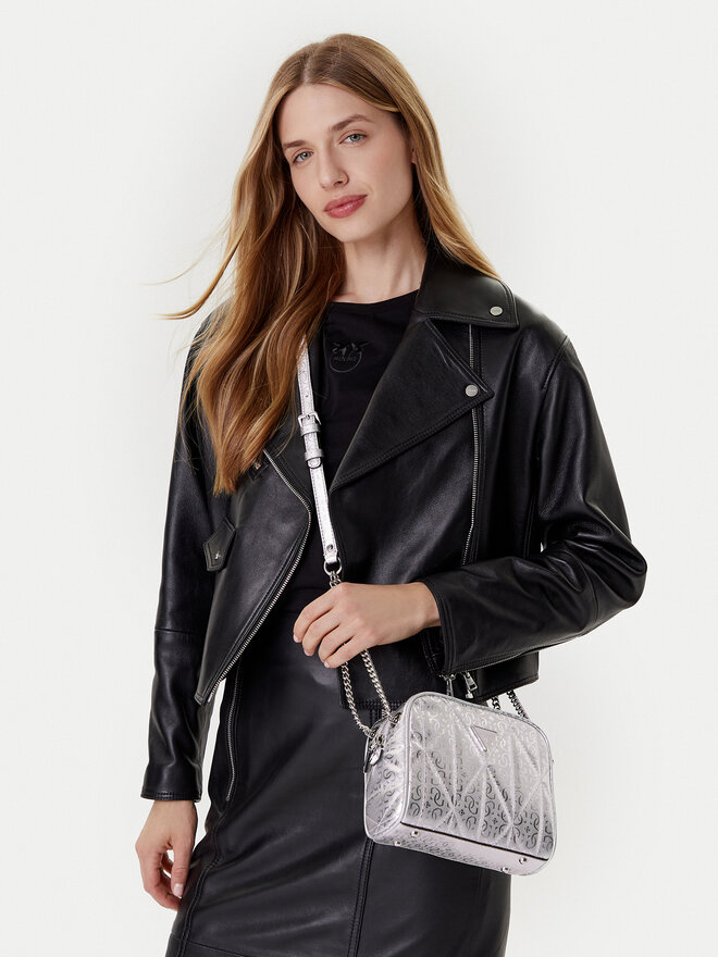 Guess Ročna torba Guess Aldina HWGY96 63140 Srebrna