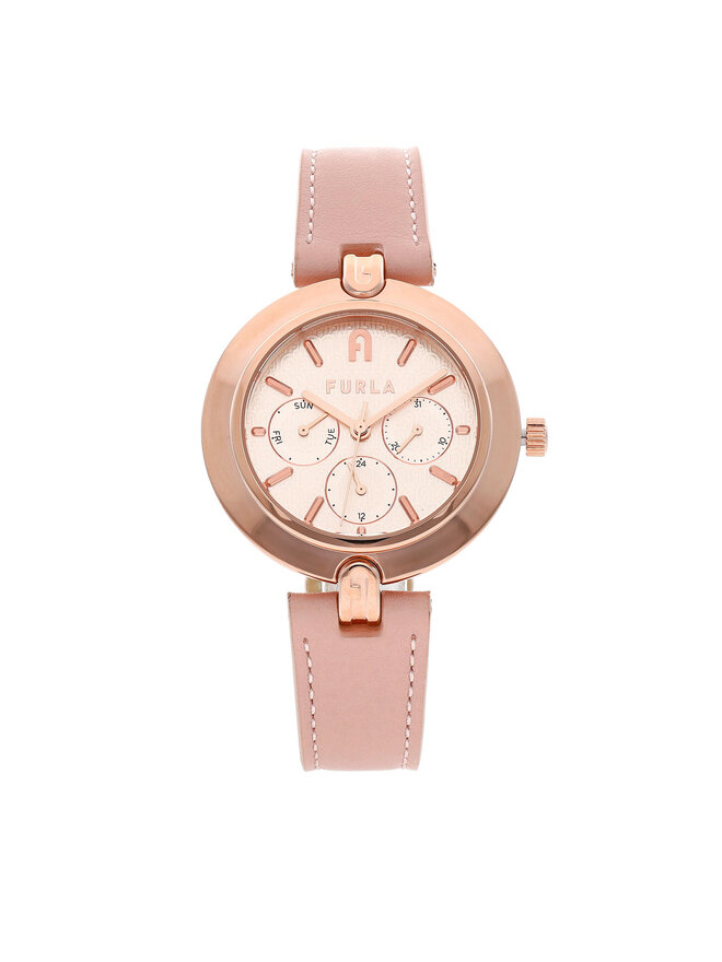 Furla Zegarek Furla Logo Links WW00030-VIT000-1BR00-1-008-20-CN-W Różowy