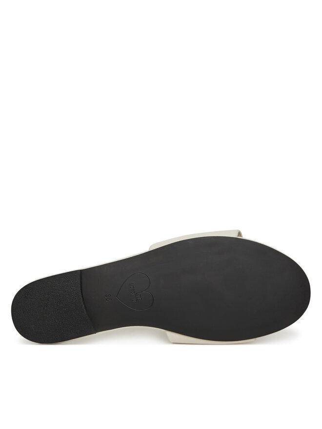 LOVE MOSCHINO Klapki LOVE MOSCHINO JA28161G0MIA0102 Écru