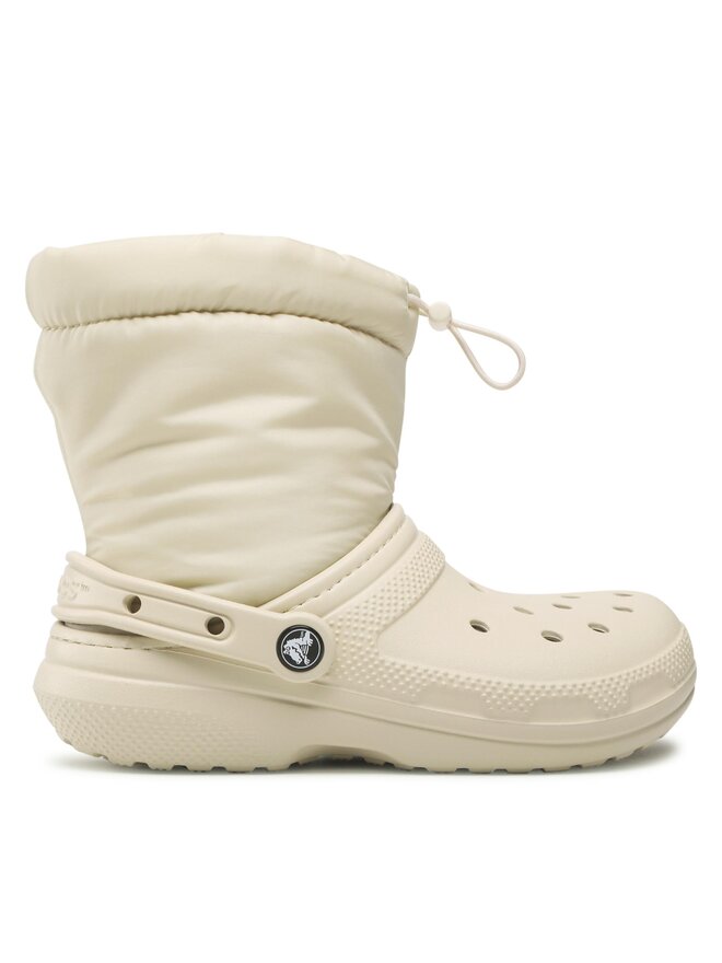 Bottines Crocs Classic Lined Neo Puff Boot 206630 Beige chaussures