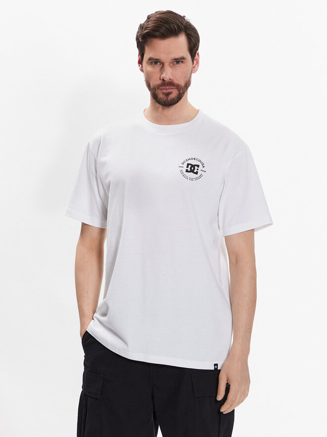 DC DC Marškinėliai Star Pilot ADYZT04991 Balta Relaxed Fit