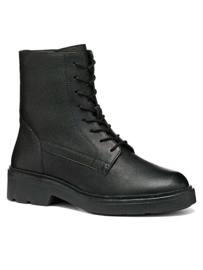 Geox Schnürschuhe Geox D Swelen D665GH 81 C9999 Schwarz