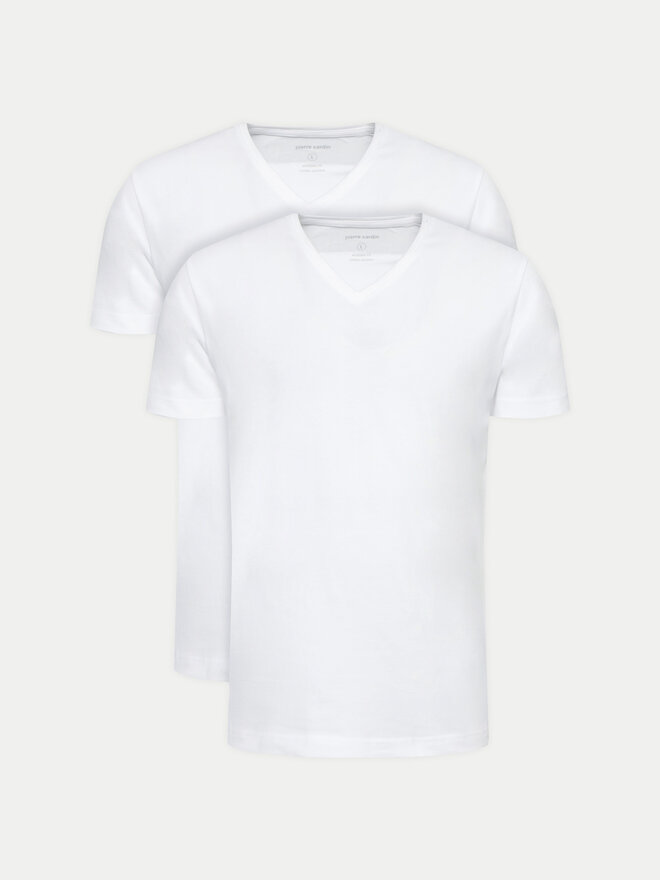 Pierre Cardin Pierre Cardin Set 2 majice 29991.000.9000 Bijela Modern Fit