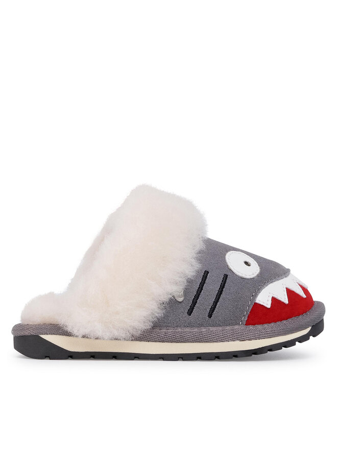 EMU Australia Тапочки EMU Australia Shark Slipper K12436 Сірий