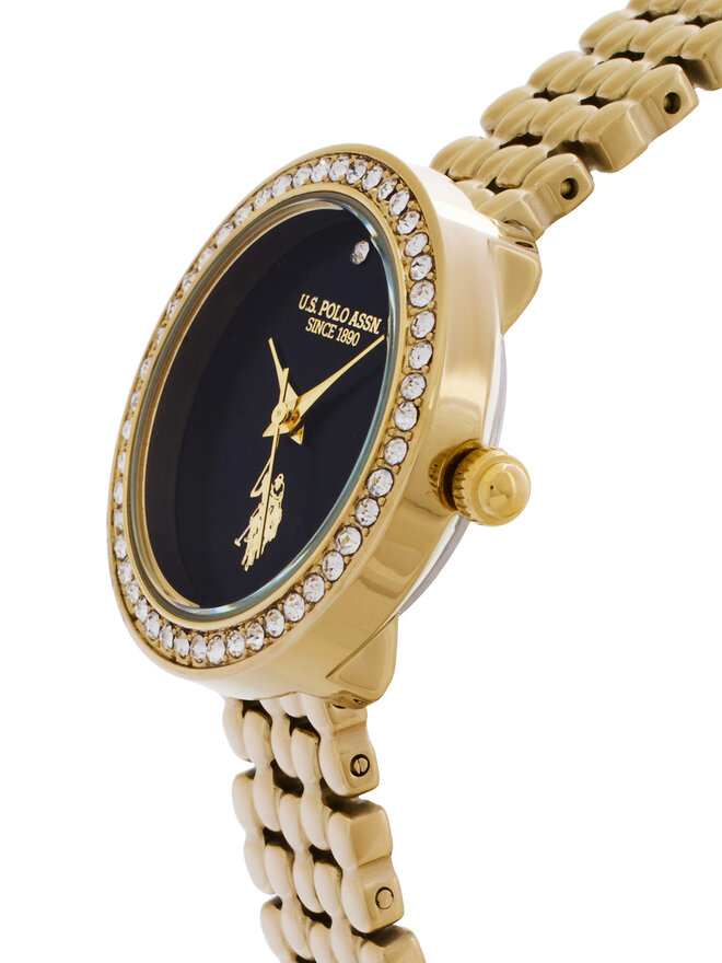 U.S. Polo Assn. Ρολόι U.S. Polo Assn. Harmony USP8433BK Χρυσό