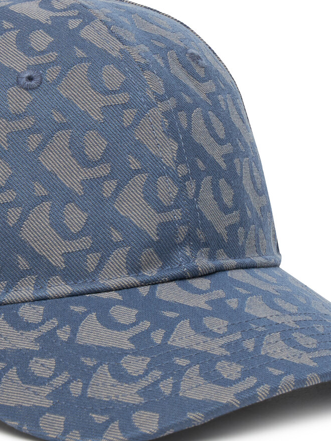 Calvin Klein Czapka z daszkiem Calvin Klein Aop 6 Panel Baseball Cap LV04K5058G Niebieski