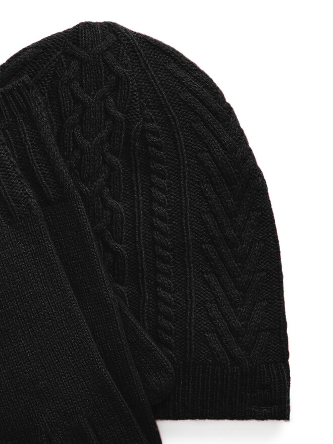 LAUREN RALPH LAUREN Σετ σκουφάκι, κασκόλ και γάντια LAUREN RALPH LAUREN 454960056002 Μαύρο