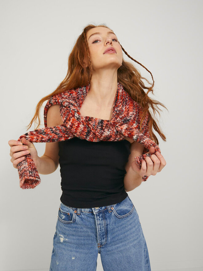 JJXX JJXX Top Fiona 12234188 Črna Slim Fit