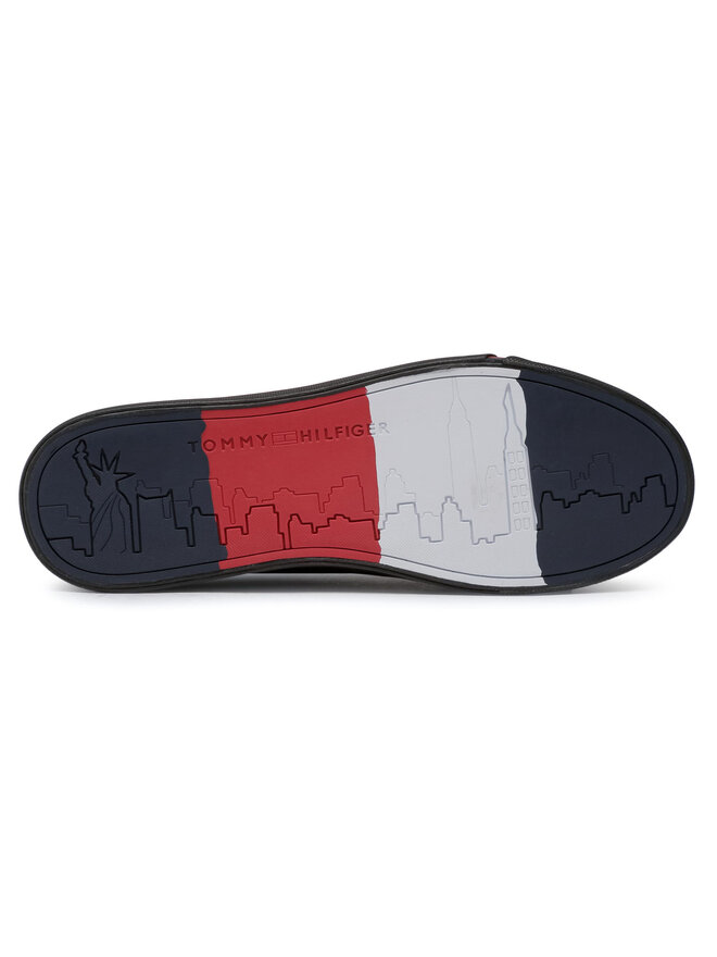Tommy Hilfiger Sneakers Tommy Hilfiger Corporate Leather Sneaker High FM0FM02984 Schwarz