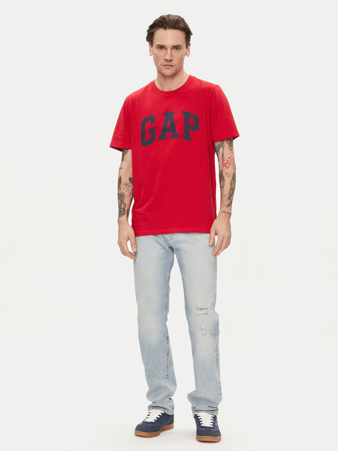 Gap Gap Marškinėliai 856659-05 Raudona Regular Fit