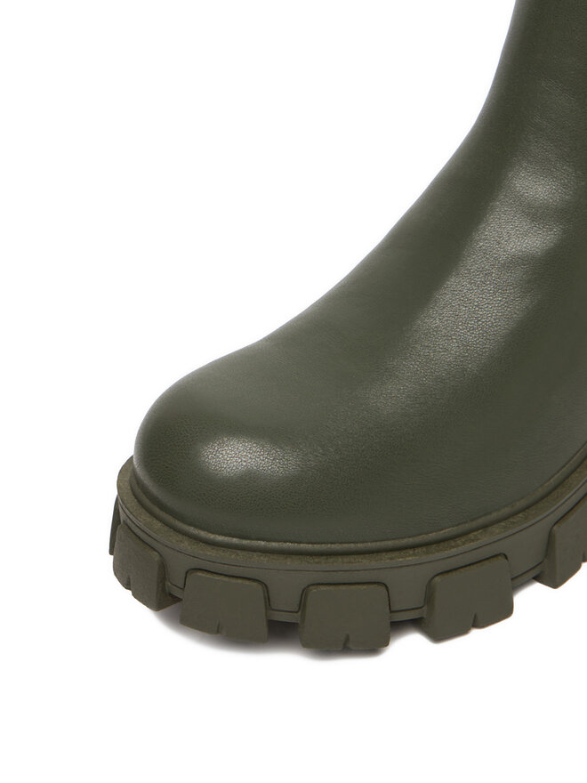 DeeZee Kotníková obuv s elastickým prvkem DeeZee 12837-22 Khaki