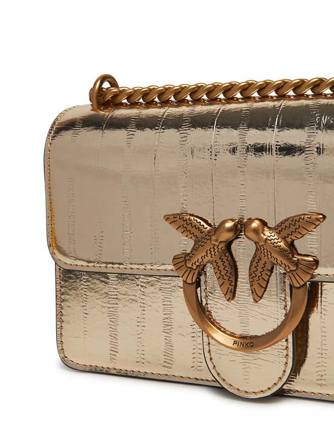 PINKO Torebka PINKO Love One Mini Dc PE 25 PLTT 100074 A26X Złoty