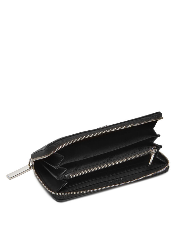 Calvin Klein Голям дамски портфейл Calvin Klein Ck Re-Lock Large Zip Around LV04F1034G Черен