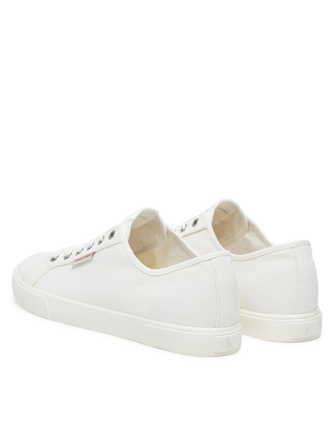 Calvin Klein Jeans Sneakers aus Stoff Calvin Klein Jeans Ess Vulc Low Mg Cv YM0YM01301 Weiß