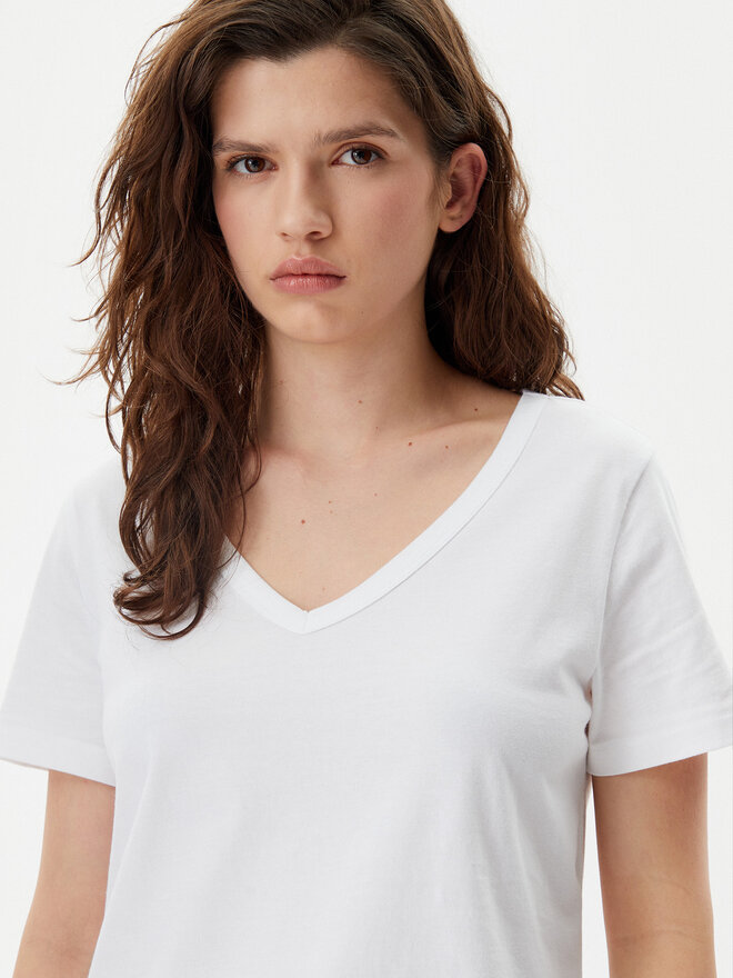 Gap Gap Marškinėliai 740140-02 Balta Regular Fit