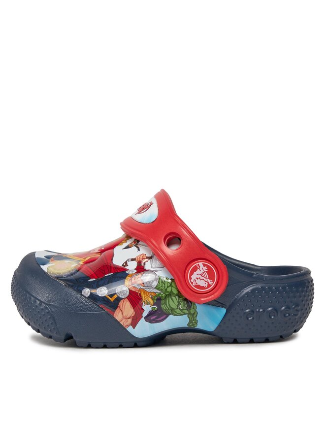 Crocs Klapki Crocs Fl Avengers Patch Clog T Clog 207068 Granatowy
