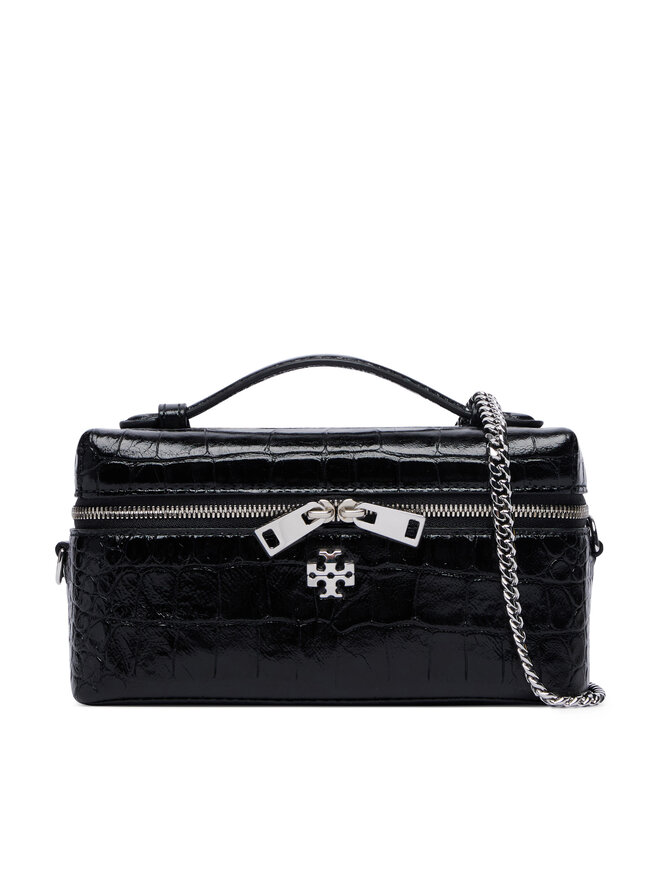 Tory Burch Handtasche Tory Burch Charlie Embossed 185868 Schwarz