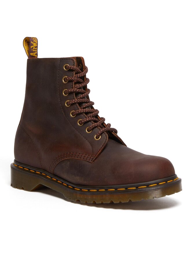 Dr. Martens Botas de combate Dr. Martens 1460 Pascal Waxed Full Grain Marrón