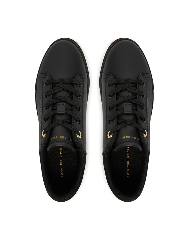 Tommy Hilfiger Laisvalaikio batai Tommy Hilfiger Casual Cupsole Sneaker FW0FW09020 Juoda