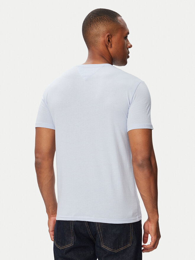 Tommy Jeans Tommy Jeans T-Shirt Jaspe DM0DM20363 Hellblau Slim Fit