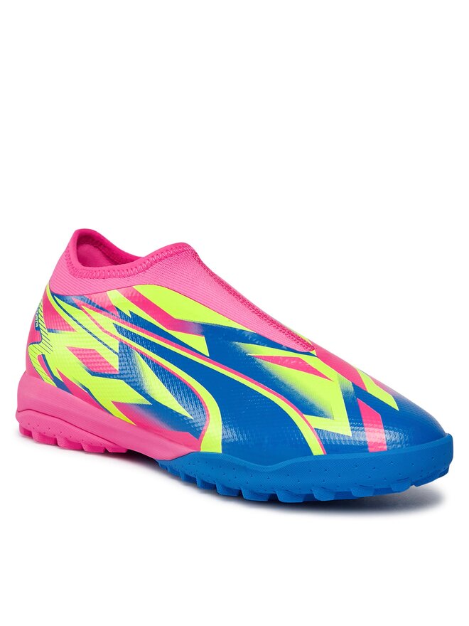Puma Buty do piłki nożnej Puma Ultra Match LL Energy TT + Mid Jr Lumino 107556 01 Różowy