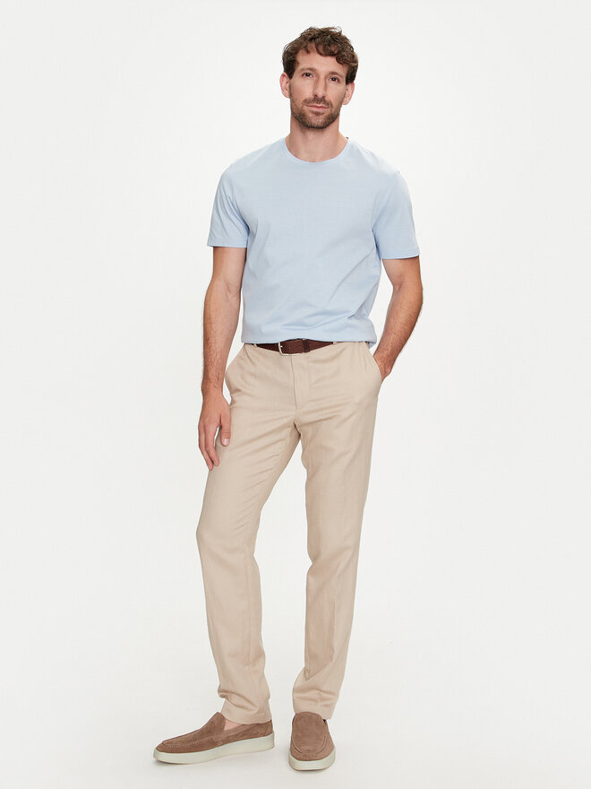 BOSS Boss T-Shirt Tessler 150 50468395 Himmelblau Slim Fit