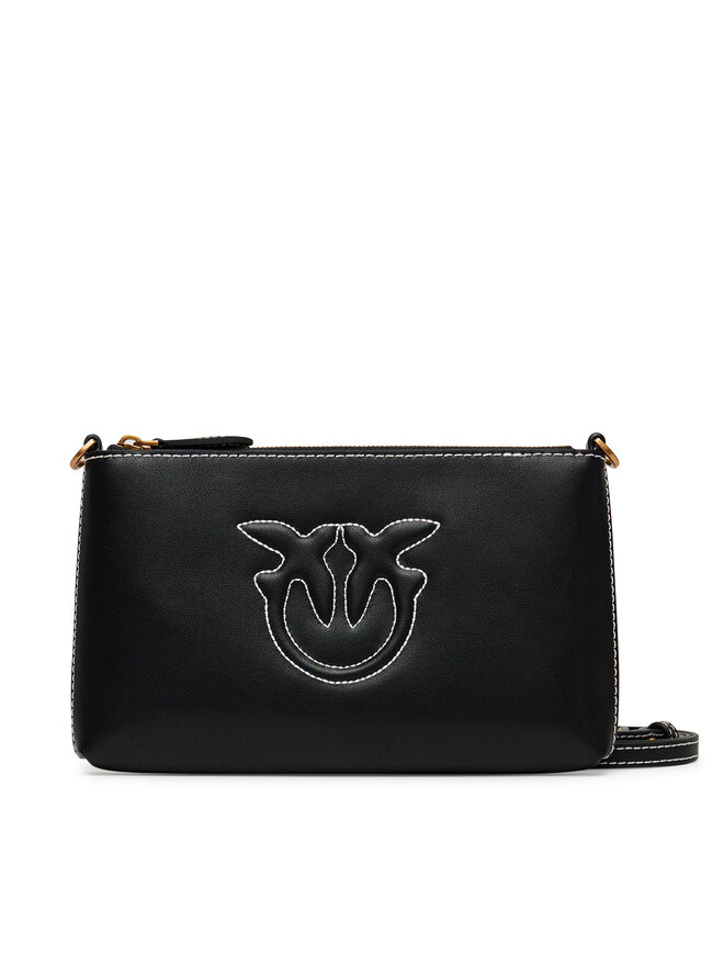PINKO Handtasche PINKO Flat Horizontal Mini PE 25 PCPL 104277 A2AN Schwarz