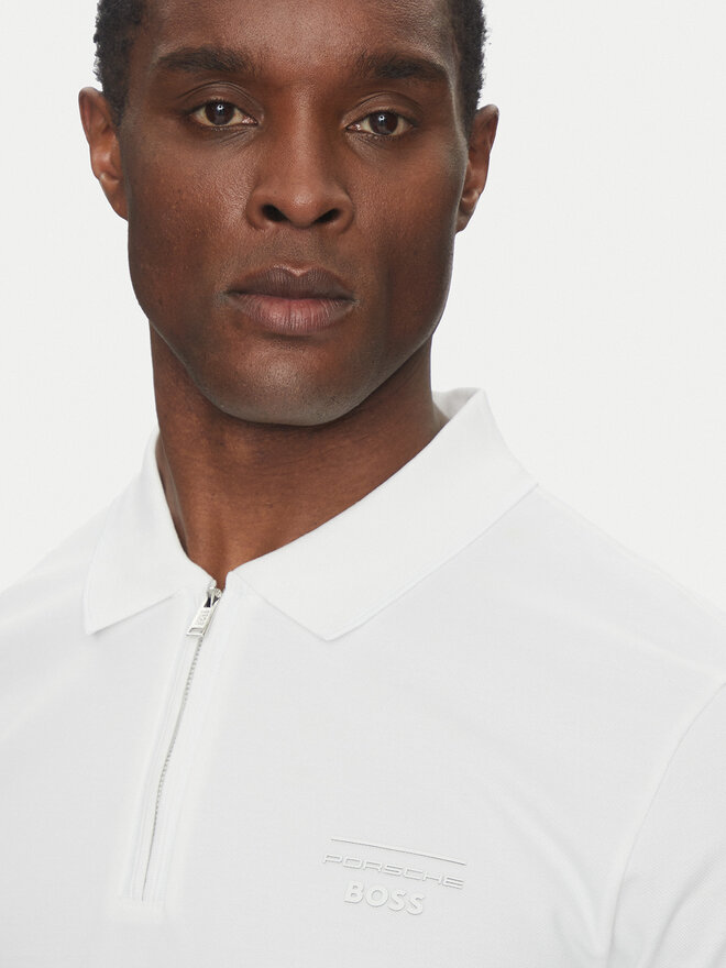 BOSS BOSS Polo marškinėliai H-Paras 71_PS 50531463 Balta Regular Fit