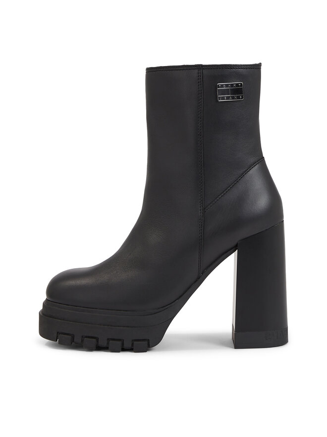 Tommy Jeans Μποτάκια Tommy Jeans Tjw High Heel Ankle EN0EN02256 Μαύρο
