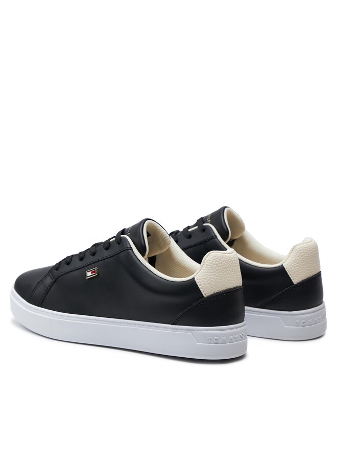 Tommy Hilfiger Sneakers Tommy Hilfiger Flag Court Sneaker FW0FW08072 Schwarz