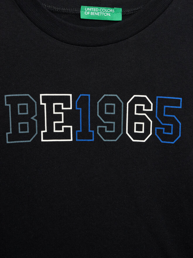 United Colors Of Benetton United Colors Of Benetton T-Shirt 3I1XC10D6 Μαύρο Regular Fit