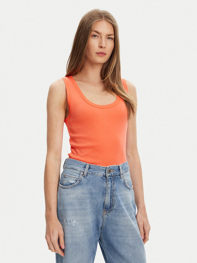 United Colors Of Benetton United Colors Of Benetton Топ 3GA2DH010 Оранжевий Slim Fit
