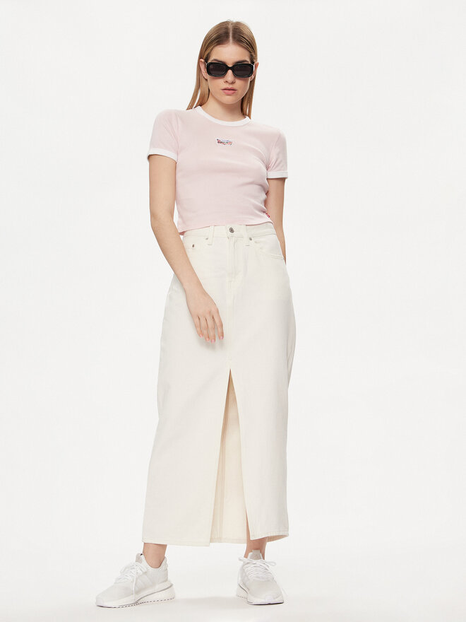 Levi's® Levi's® Marškinėliai Graphic Ringer A3523-0060 Rožinė Slim Fit