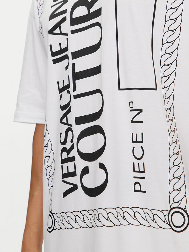 Versace Jeans Couture Versace Jeans Couture Camiseta 76GAHE04 Blanco Regular Fit
