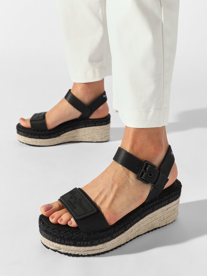Espadrilles Pepe Jeans Witney Brand PLS90576 Noir chaussures