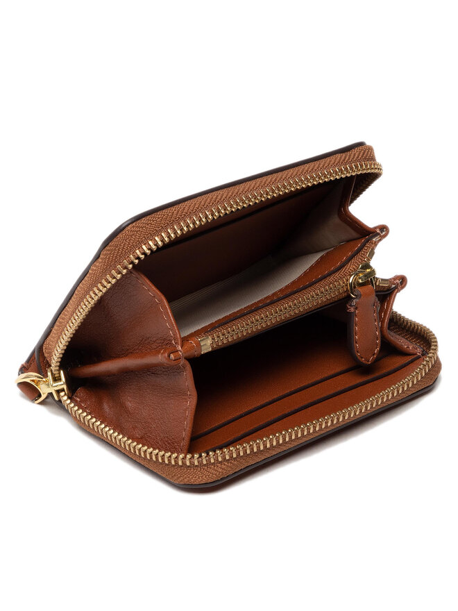 LAUREN RALPH LAUREN Mali ženski novčanik Lauren Ralph Lauren Sm Zip Wllet 432876729004 Smeđa