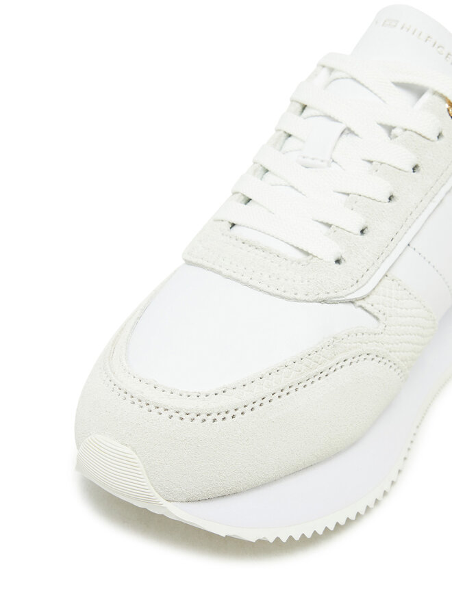 Tommy Hilfiger Sneakersy Tommy Hilfiger Th Fashion Runner FW0FW08475 Biały