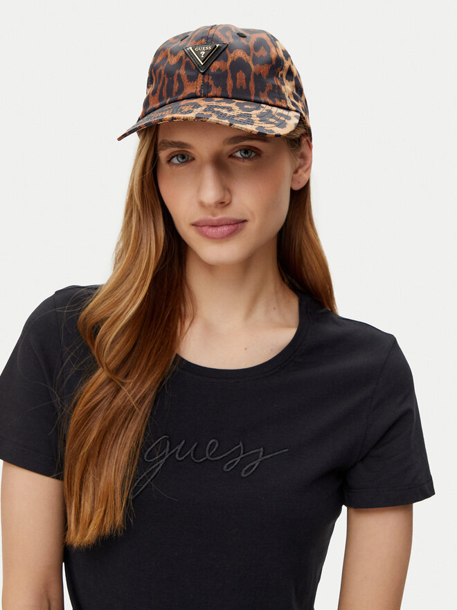 Guess Шапка с козирка Guess AW5320 POL01 Кафяв