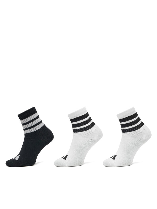 adidas Súprava 3 párov vysokých detských ponožiek adidas Lk Rib 3Pp So JD1349 Biela