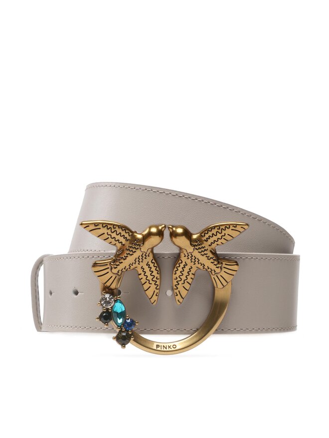 PINKO Cinturón para mujer Pinko Love Berry H4 Belt PE 23 PLT01 100120 A0J4 Gris