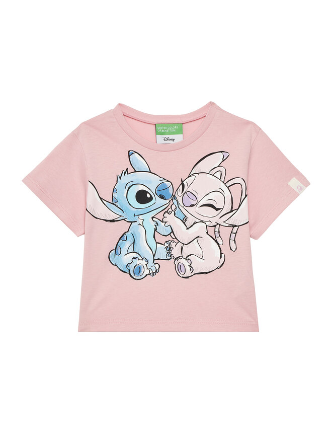 United Colors Of Benetton United Colors Of Benetton T-shirt 35RYG10HQ Ružičasta Regular Fit