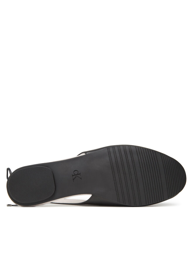 Calvin Klein Балеринки Calvin Klein Ballerina Sling Back Lth HW0HW02655 Черен