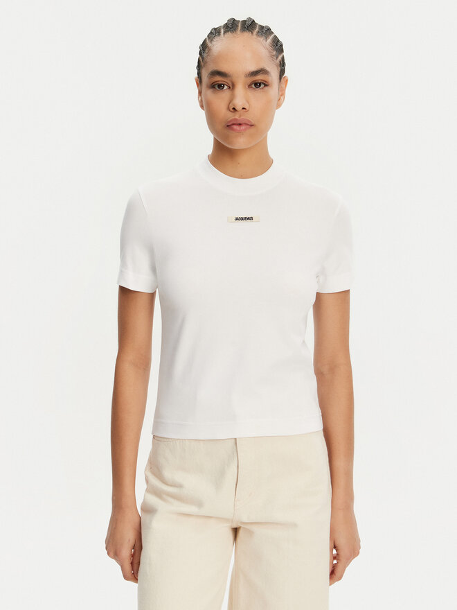 JACQUEMUS JACQUEMUS T-Shirt 241JS133-2031 Λευκό Regular Fit