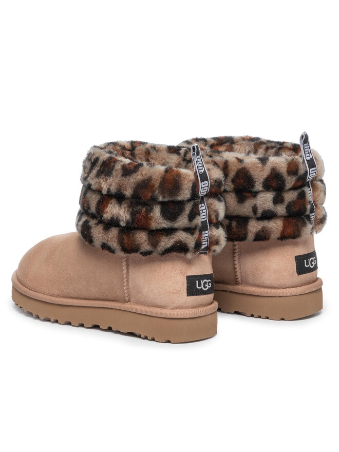 Ugg Australia Ugg Femme Bottes Style Ugg Leopard フラッフ ミニ