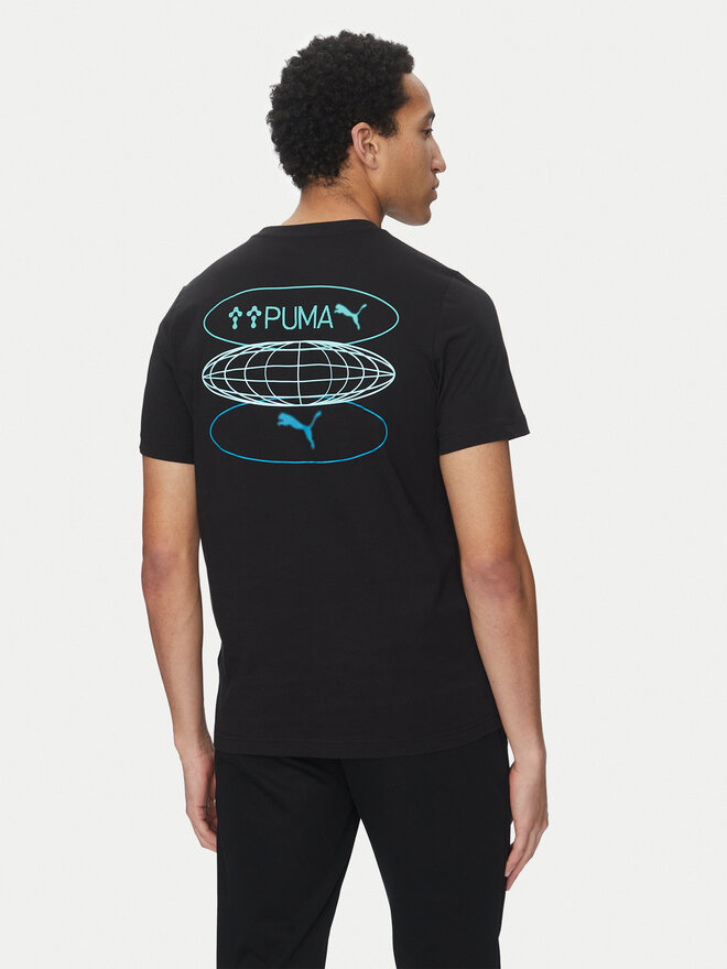Puma Puma Majica Graphics 3 Circles 684834 Črna Regular Fit