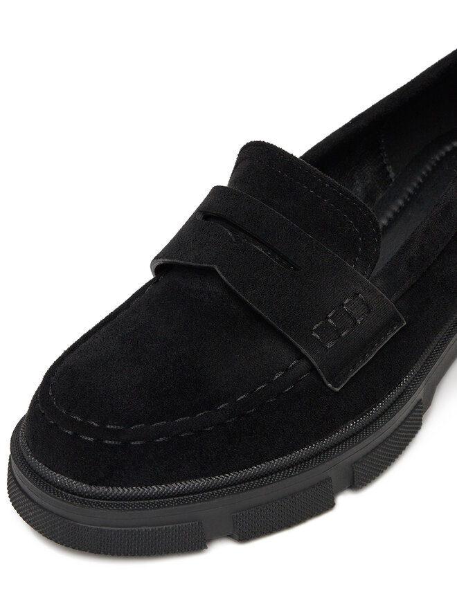 DeeZee Loafersy DeeZee LZP01 Czarny