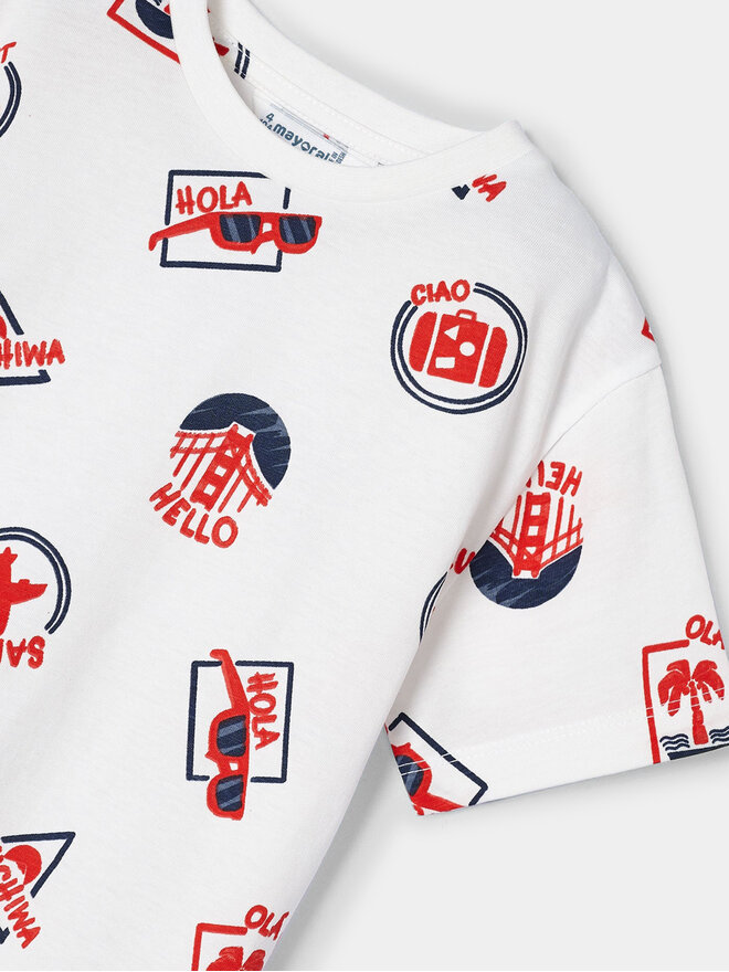 Mayoral Mayoral Σετ 2 T-Shirts 3021 Έγχρωμο Regular Fit